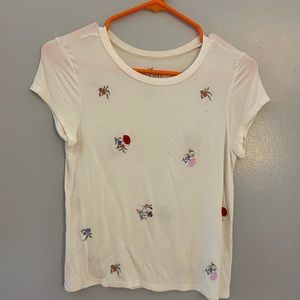 American Eagle flower flowy shirt